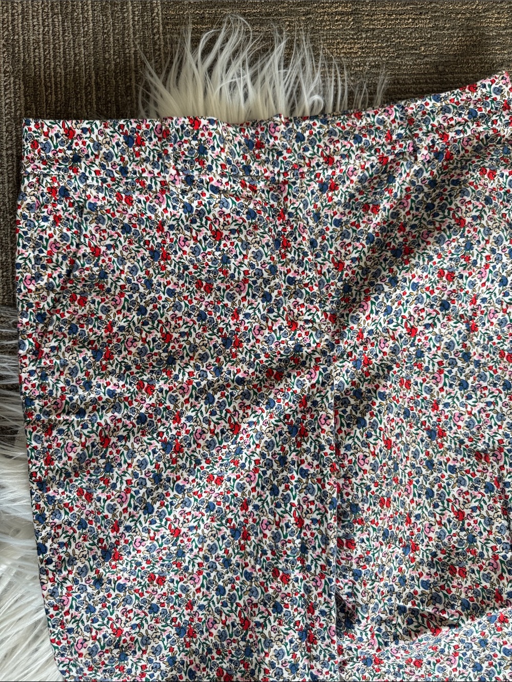 LOFT White Floral the Riviera slim Pants - Picture 3 of 6
